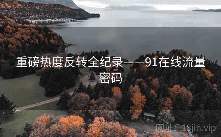 重磅热度反转全纪录——91在线流量密码