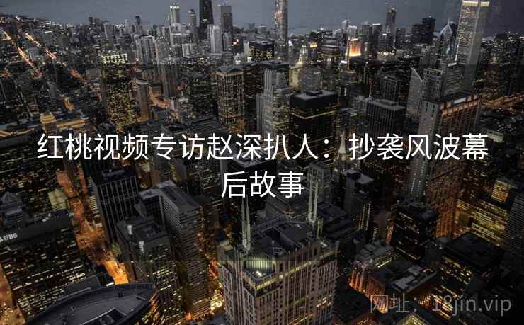红桃视频专访赵深扒人：抄袭风波幕后故事