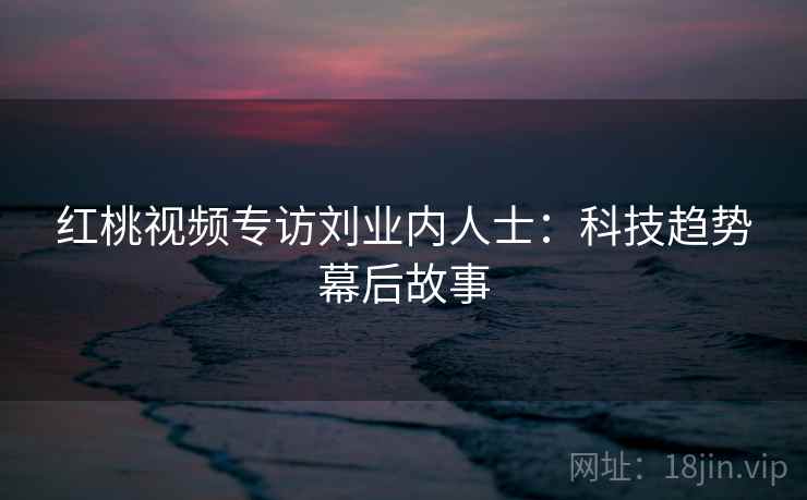红桃视频专访刘业内人士：科技趋势幕后故事