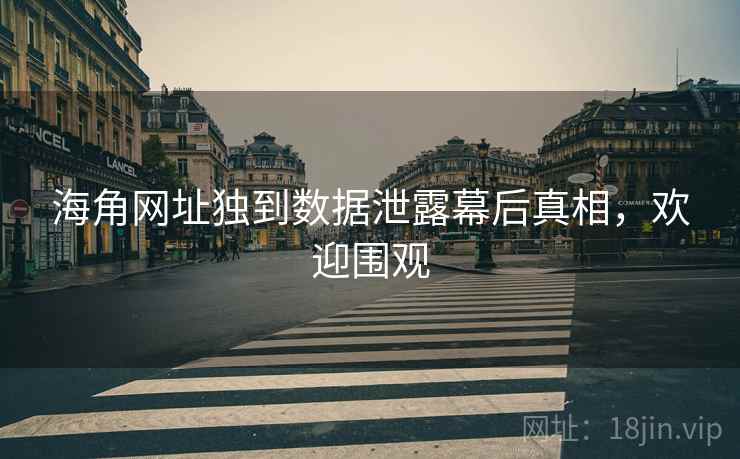 海角网址独到数据泄露幕后真相，欢迎围观