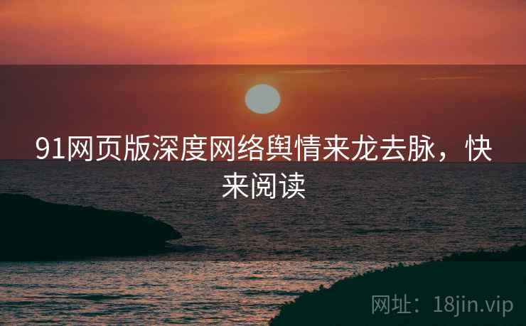 91网页版深度网络舆情来龙去脉，快来阅读